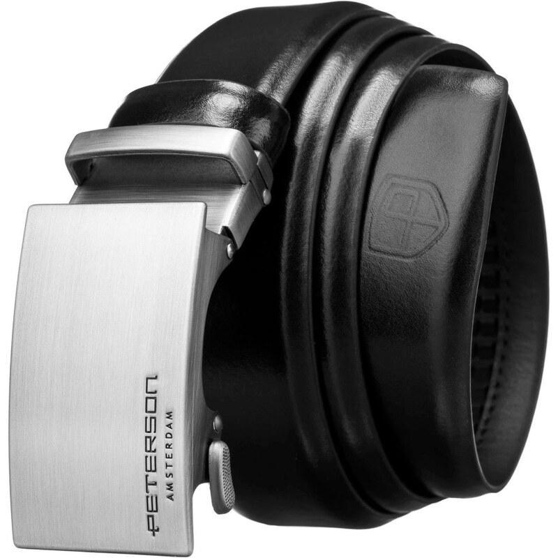 PETERSON Pánsky kožený opasok PETERSON PTN 2A005 čierny 62468094