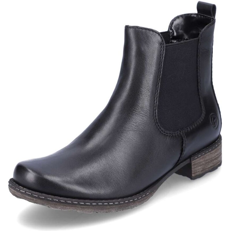 RIEKER Dámska členková obuv REMONTE D4375-00 čierna W2 33890024