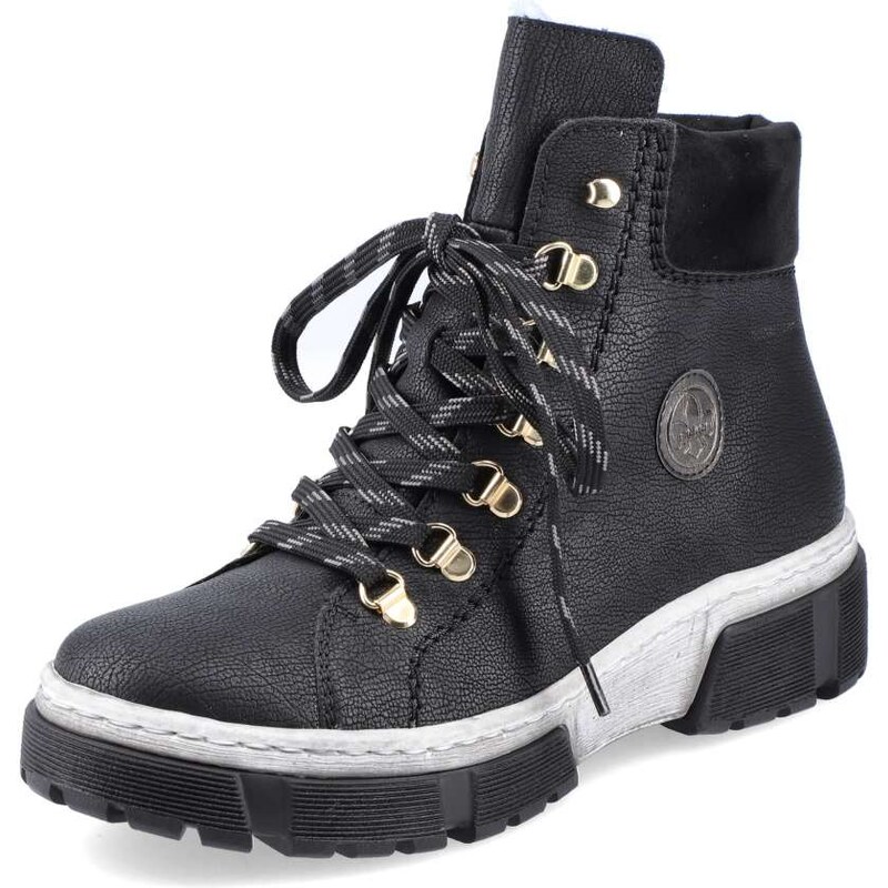 Dámska členková obuv RIEKER X8633-01 čierna W2 37509441