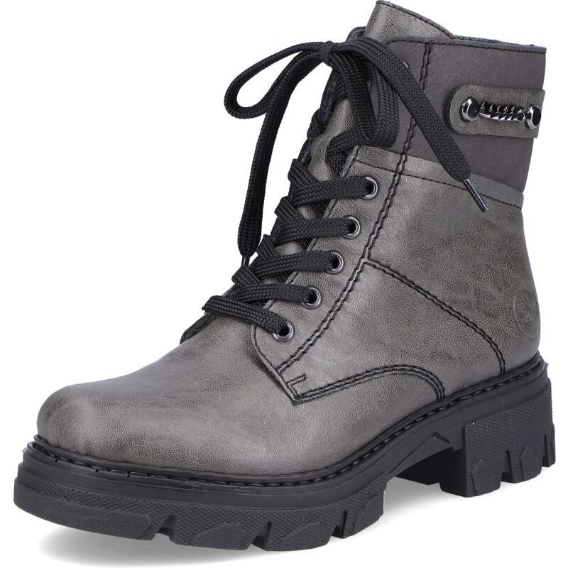 Dámska členková obuv RIEKER 74644-45 sivá W2 35626677