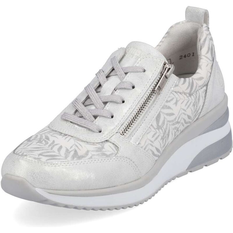 RIEKER Dámske tenisky REMONTE D2401-91 strieborná S3 37507563