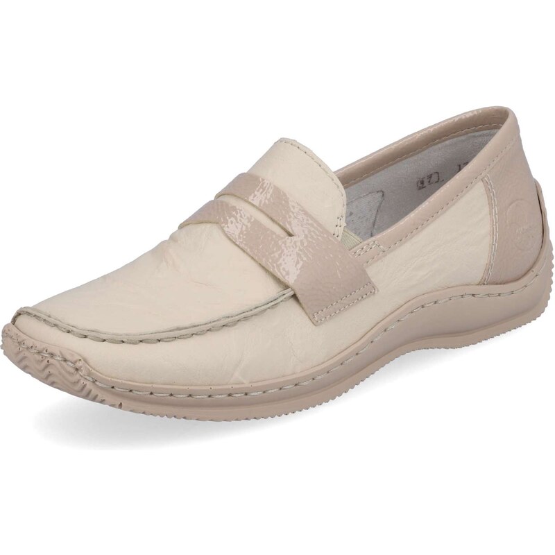 Dámske mokasíny RIEKER L1752-60 béžová S3 37520664