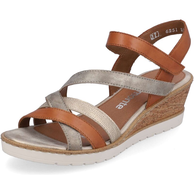 RIEKER Dámske sandále REMONTE R6251-23 hnedá S3 37642813