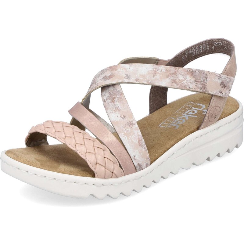 Dámske sandále RIEKER V4663-31 ružová S3 37962397