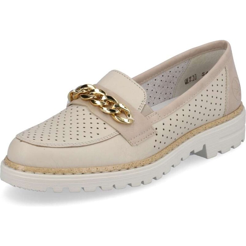 Dámske mokasíny RIEKER 54852-60 béžová S3 38062672