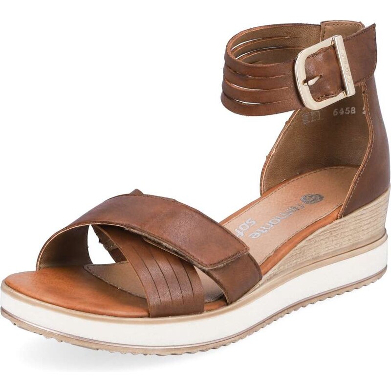 RIEKER Dámske sandále REMONTE D6458-25 hnedá S3 39577424