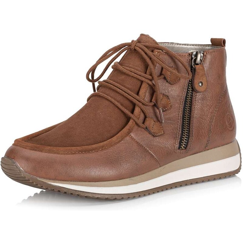 RIEKER Dámska členková obuv REMONTE D0H70-24 hnedá W3 44428500