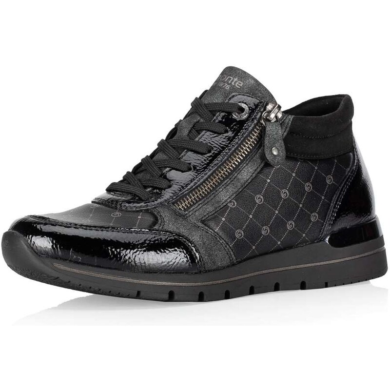 RIEKER Dámska členková obuv REMONTE R6772-01 čierna W3 44428575