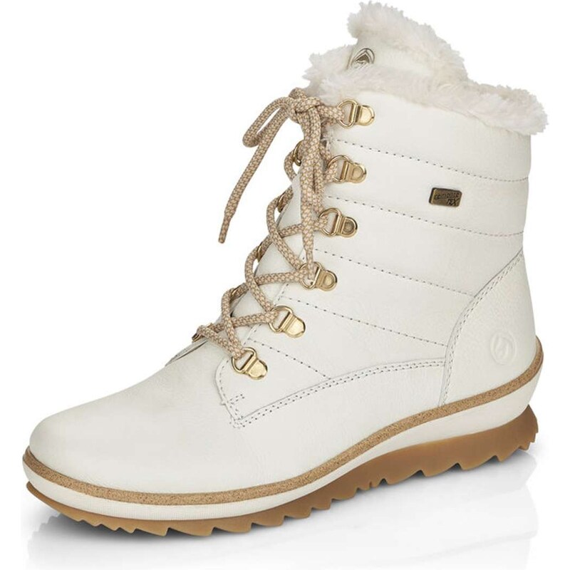 RIEKER Dámska členková obuv REMONTE R8480-80 biela W5 64354984