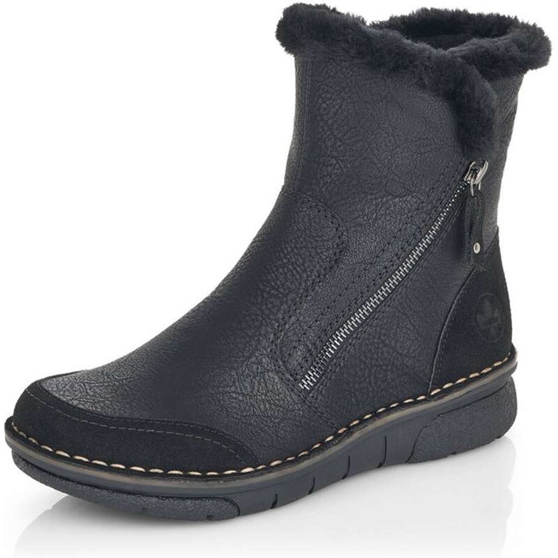 Dámska členková obuv RIEKER 73371-00 čierna W5 19881014