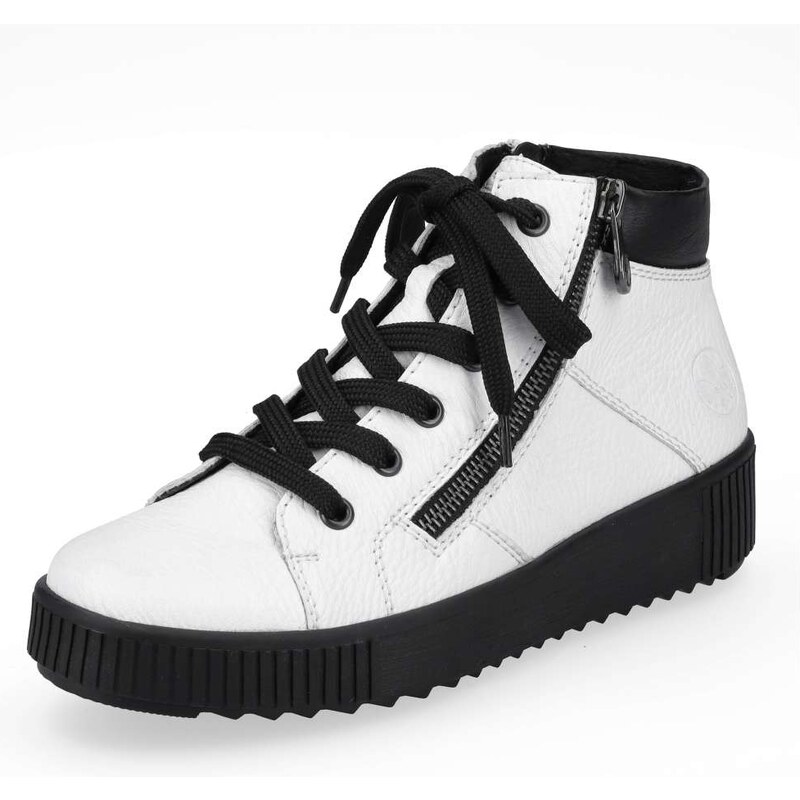 Dámska členková obuv RIEKER M6434-80 biela W3 35311534