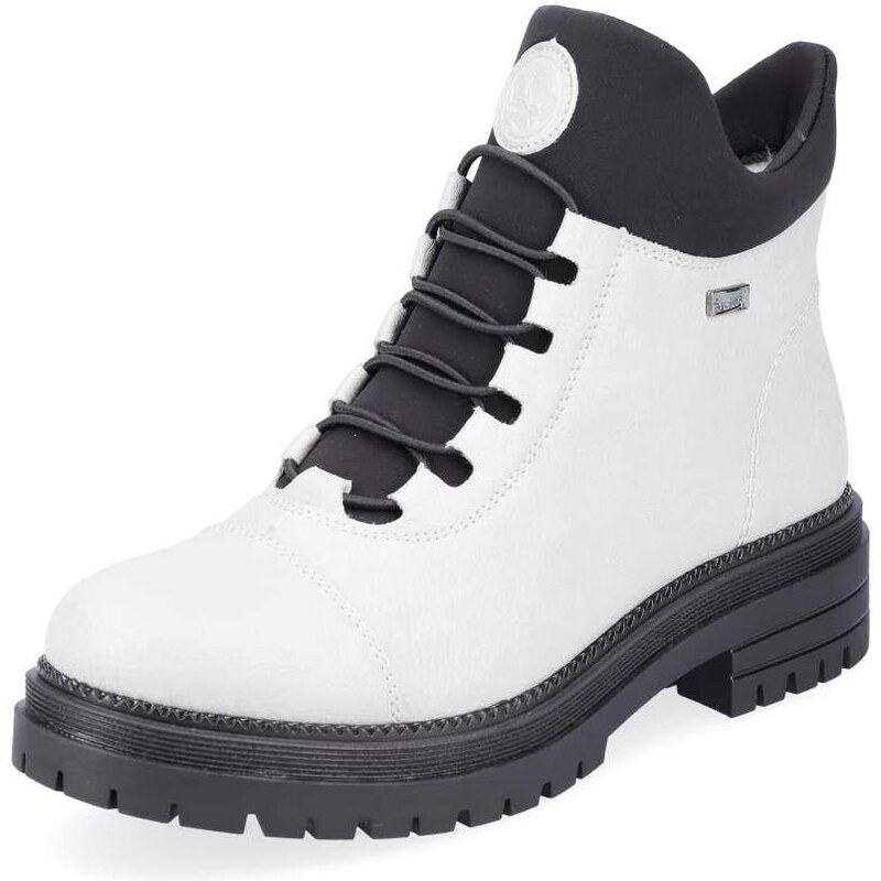 Dámska členková obuv RIEKER Y3163-80 biela W3 47931990