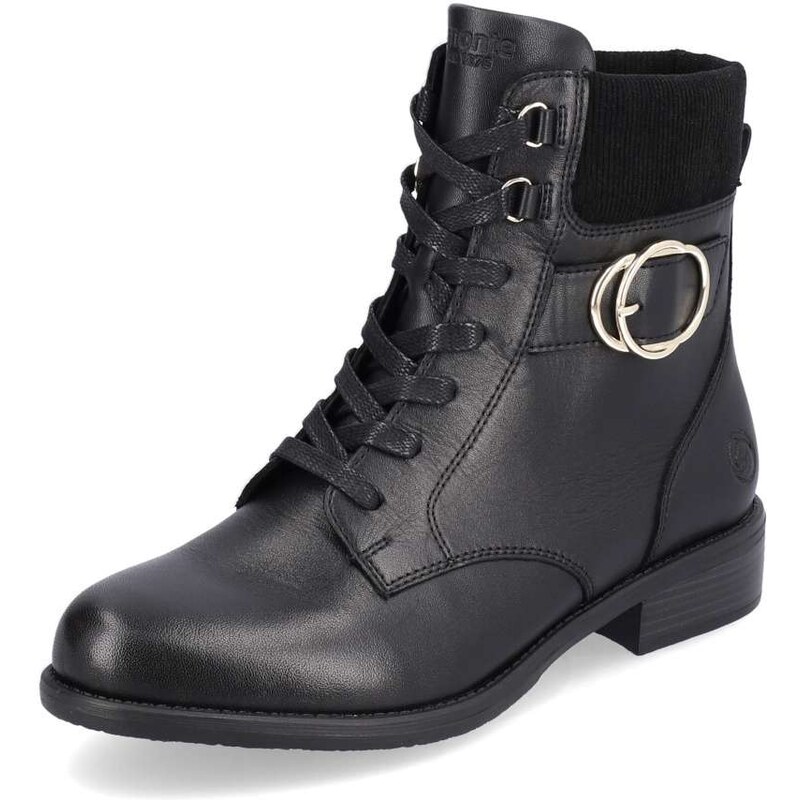 RIEKER Dámska členková obuv REMONTE D0F76-01 čierna W3 44787448