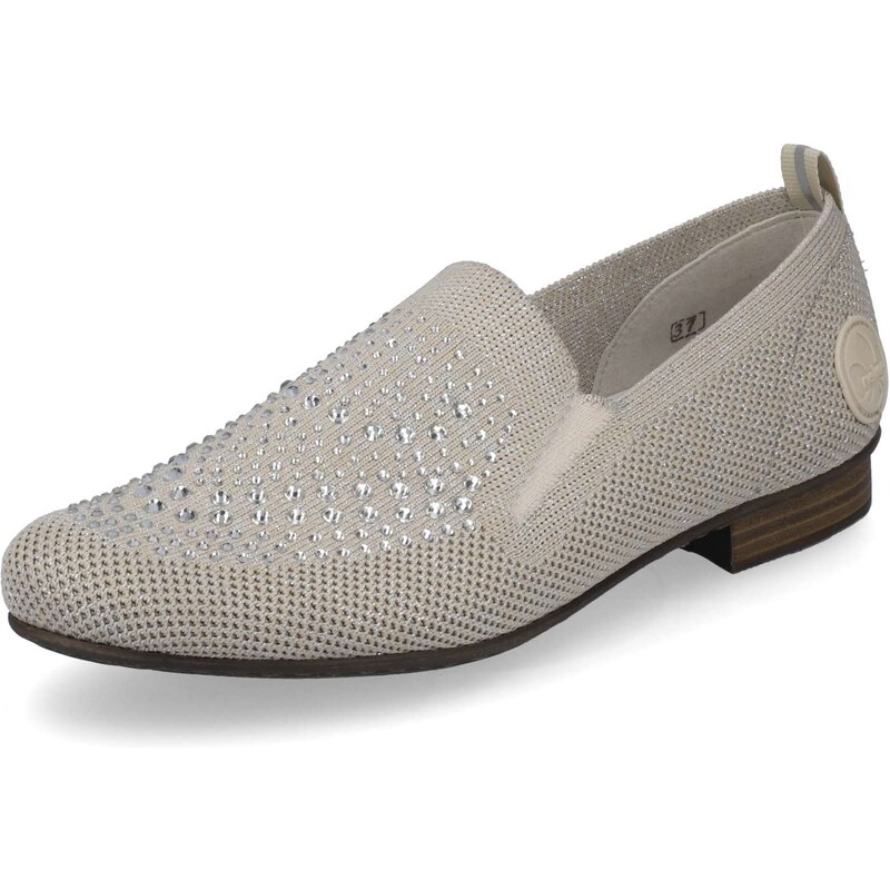 Dámske mokasíny RIEKER 51989-64 béžová S4 37686639