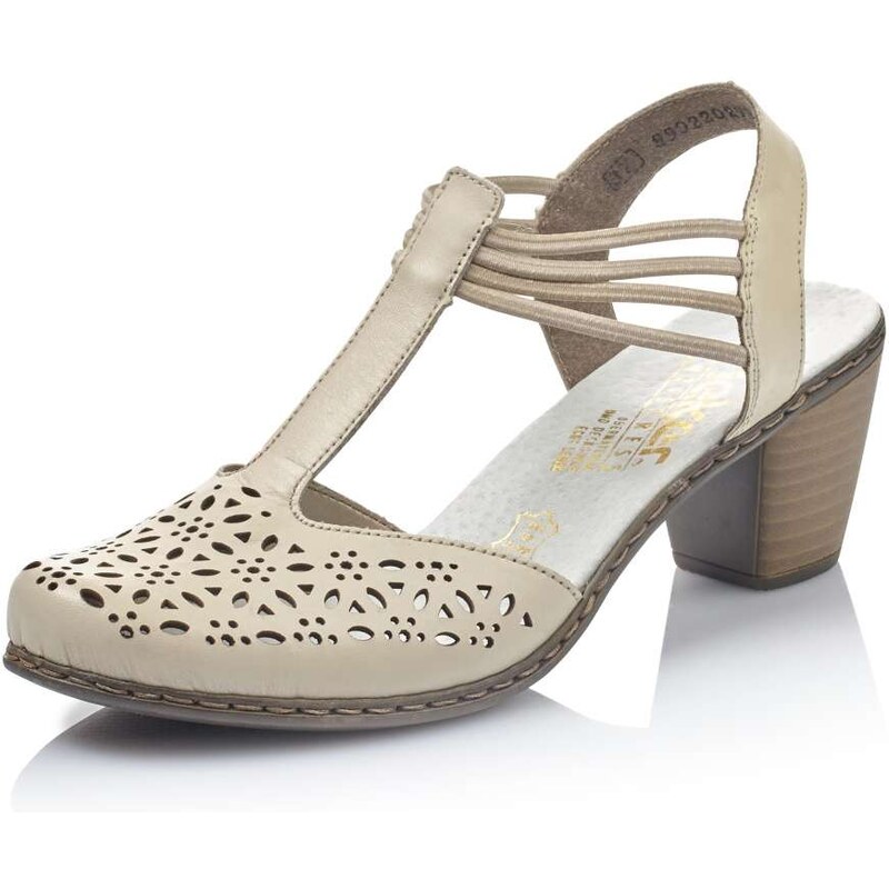 E-shop Dámske sandále RIEKER 40969-80 béžová S4