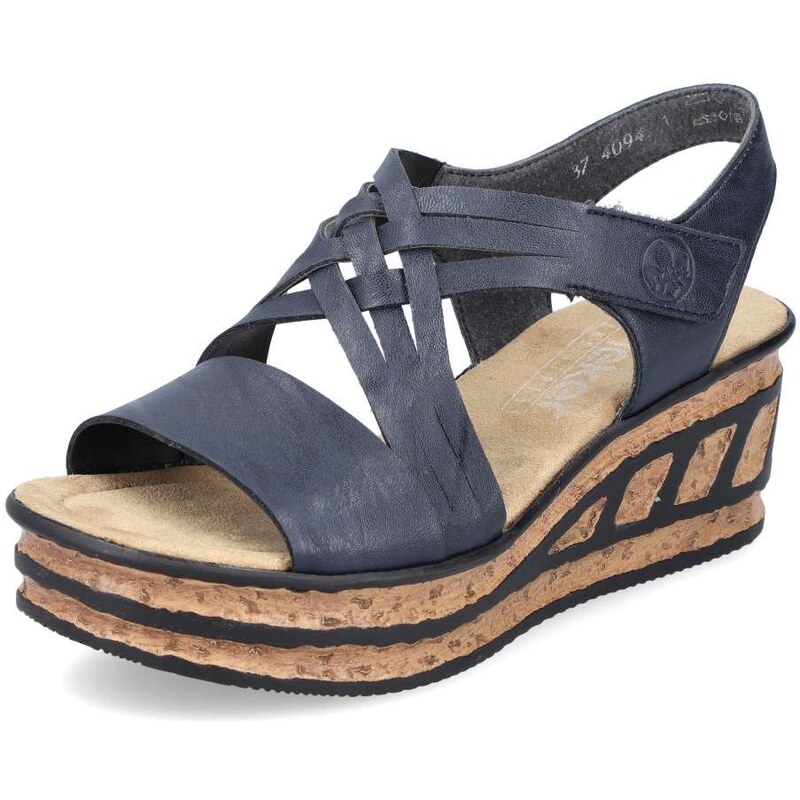 E-shop Dámske sandále RIEKER 68179-14 modrá S4