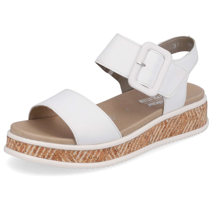 Dámske sandále RIEKER REVOLUTION W0800-80 biela S4 55393516