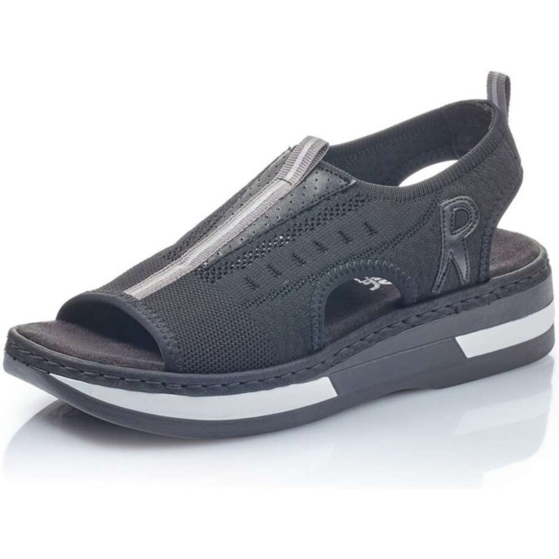 E-shop Dámske sandále RIEKER V59B5-00 čierna S4