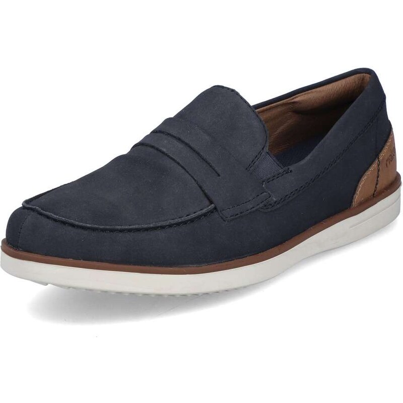 Pánske mokasíny RIEKER B2350-14 modrá S4 49021303