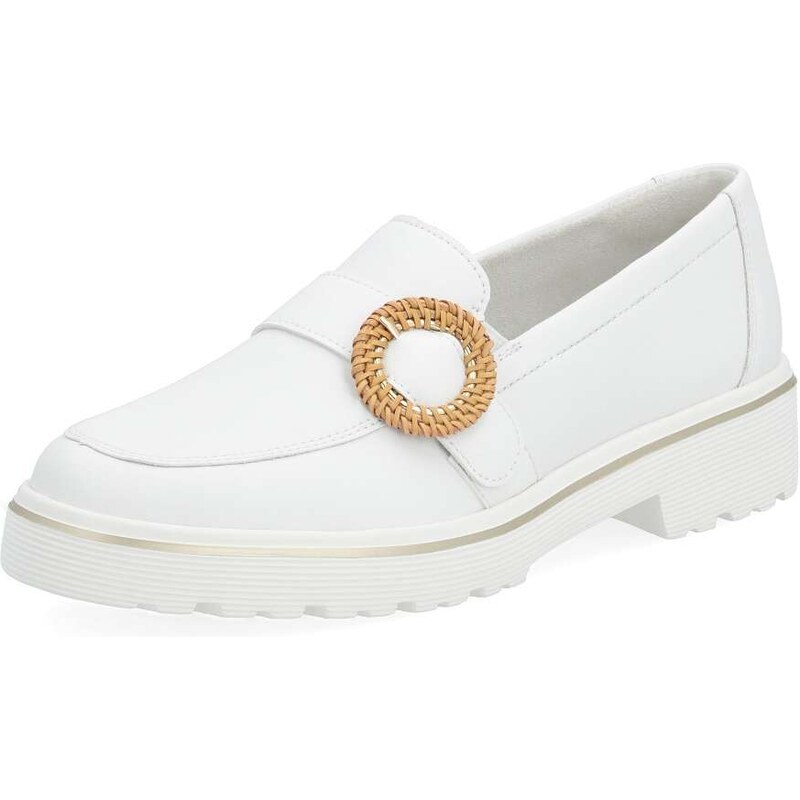 RIEKER Dámske mokasíny REMONTE D1H00-80 biela S4 49091560