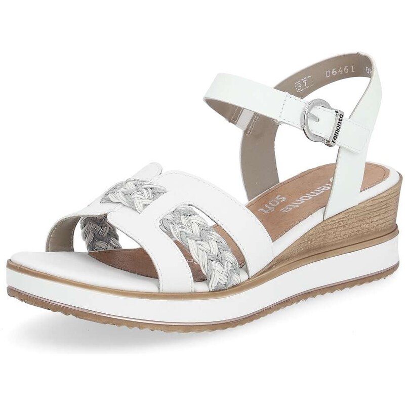 RIEKER Dámske sandále REMONTE D6461-80 biela S4 49140563