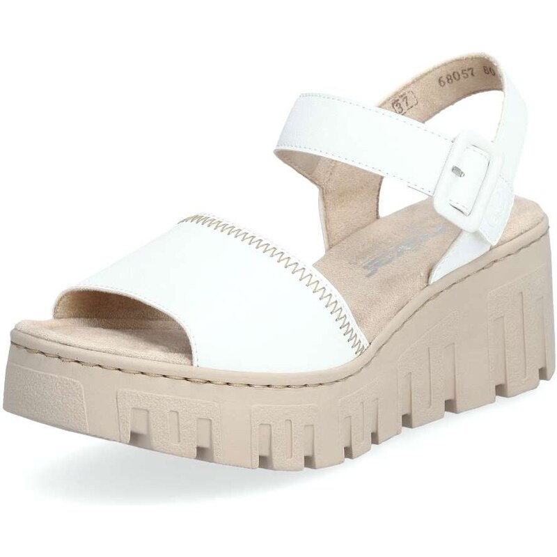 E-shop Dámske sandále RIEKER 68057-80 biela S4