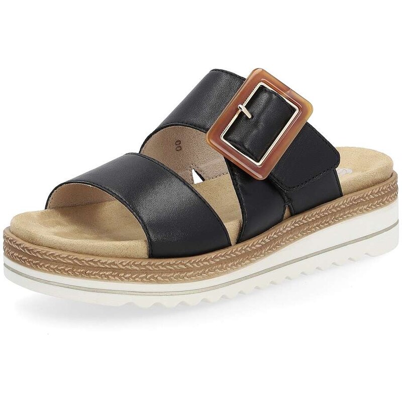 RIEKER Dámske šľapky REMONTE D0Q57-00 čierna S4 50055878