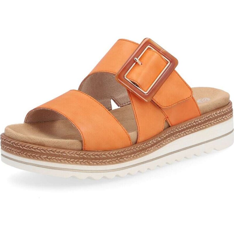 RIEKER Dámske šľapky REMONTE D0Q57-38 oranžová S4 55393407