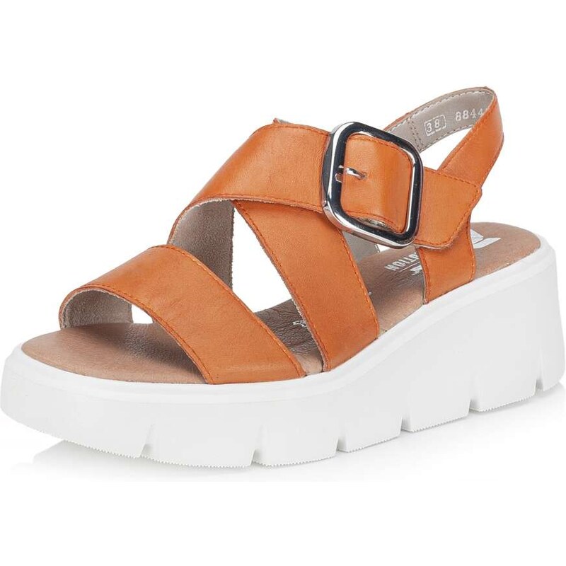 E-shop Dámske sandále RIEKER REVOLUTION W1550-38 oranžová S4