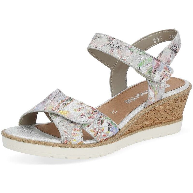 RIEKER Dámske sandále REMONTE R6252-92 strieborná S4 50325576