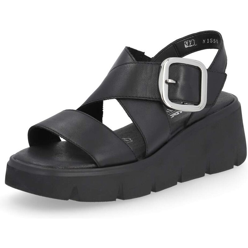 Dámske sandále RIEKER REVOLUTION W1550-00 čierna S4 55879988