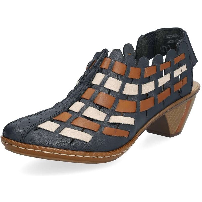 Dámske lodičky RIEKER 46778-14 modrá S4 50522744