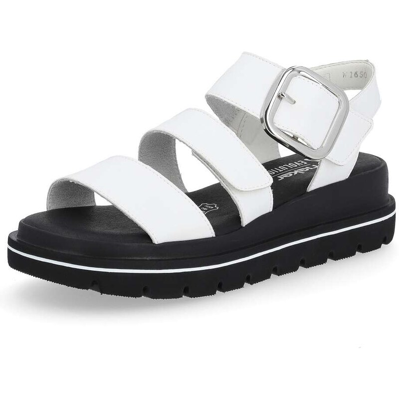 Dámske sandále RIEKER REVOLUTION W1650-80 biela S4 55234261