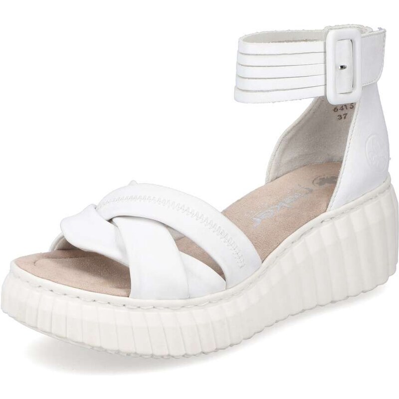 E-shop Dámske sandále RIEKER 64159-80 biela S4