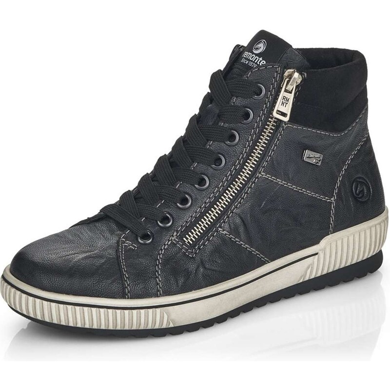 RIEKER Dámska členková obuv REMONTE D0772-01 čierna W5 27017058