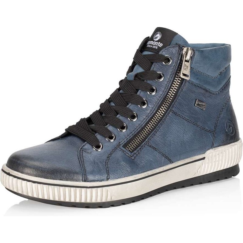 RIEKER Dámska členková obuv REMONTE D0772-14 modrá W5 64354974