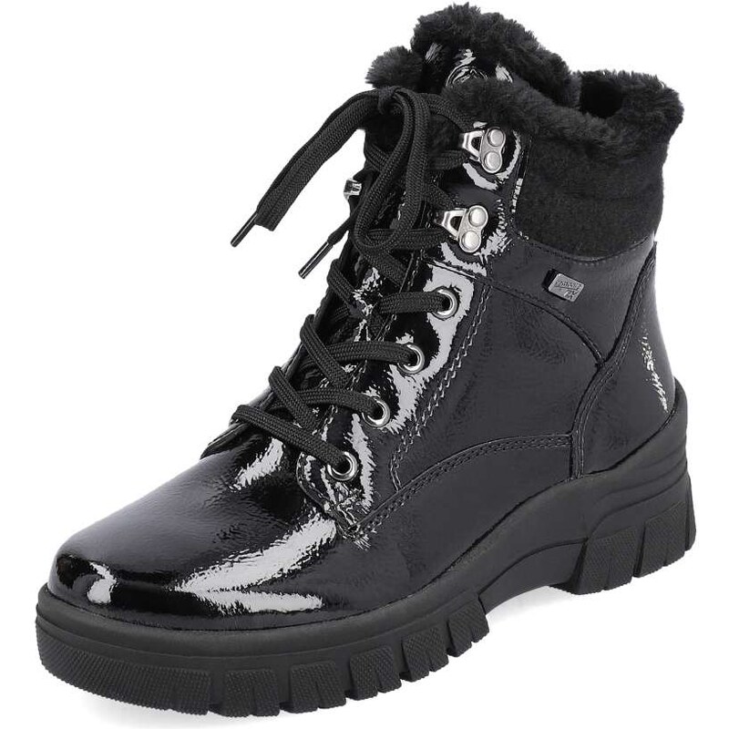 RIEKER Dámska členková obuv REMONTE D0E71-02 čierna W4 48030980