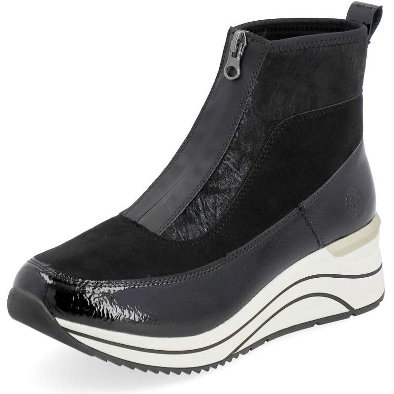 RIEKER Dámska členková obuv REMONTE D0T71-01 čierna W4 44428503