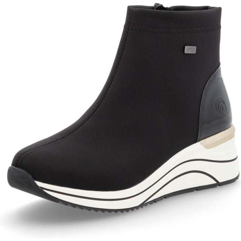 RIEKER Dámska členková obuv REMONTE D0T73-03 čierna W5 55294030