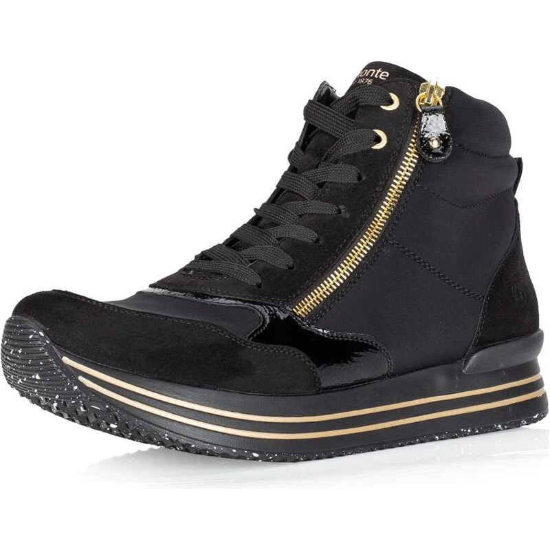 RIEKER Dámska členková obuv REMONTE D1370-01 čierna W4 44428515