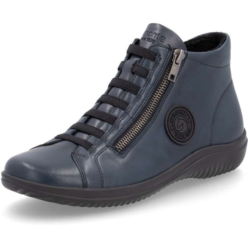 RIEKER Dámska členková obuv REMONTE D1E70-14 modrá W5 55688203