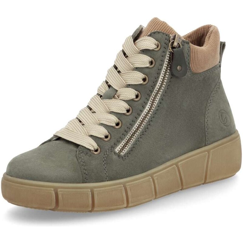 RIEKER Dámska členková obuv REMONTE D1T70-54 zelená W4 55294053