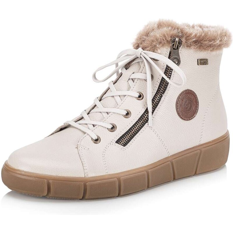 RIEKER Dámska členková obuv REMONTE D1T72-60 béžová W5 56293434