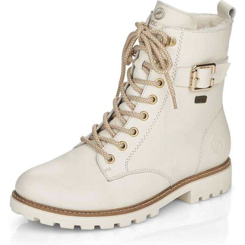 RIEKER Dámska členková obuv REMONTE D8475-80 biela W5 34007414