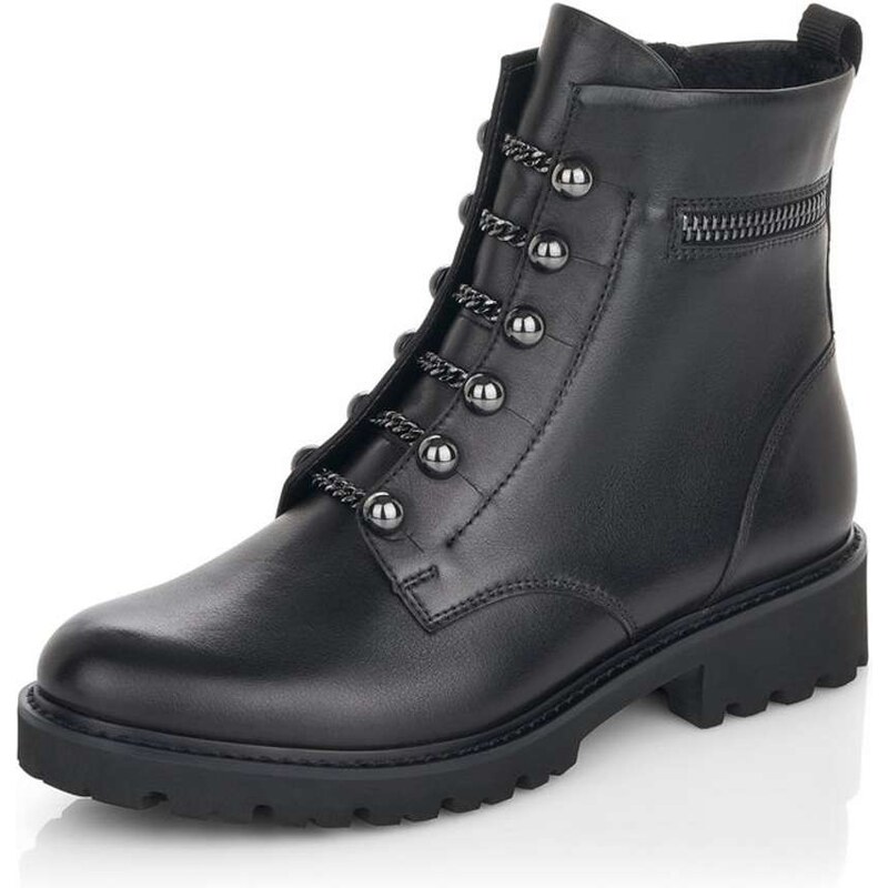 RIEKER Dámska členková obuv REMONTE D8670-01 čierna W4 18789431