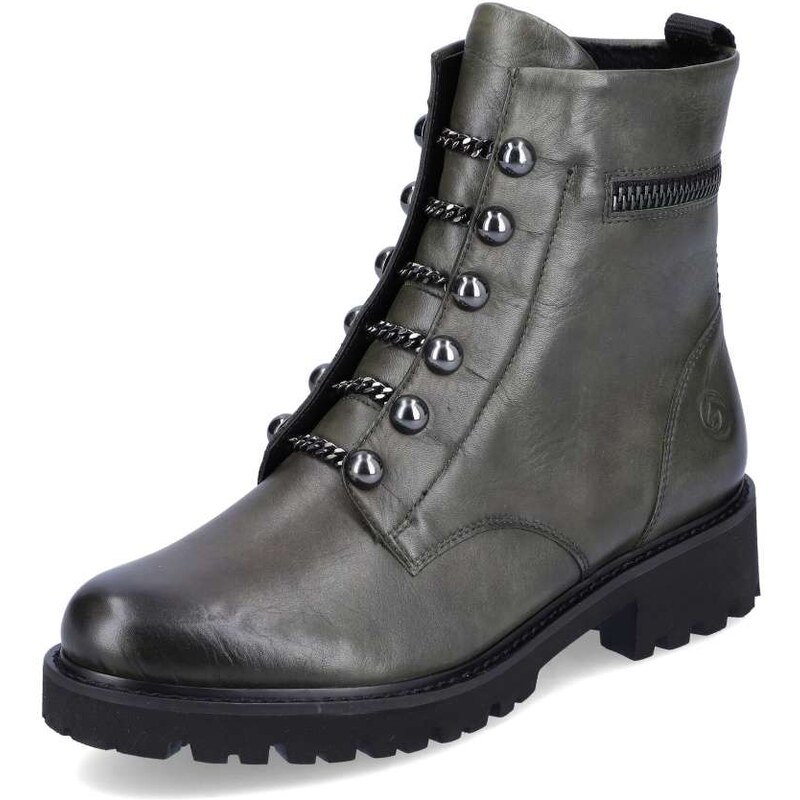 RIEKER Dámska členková obuv REMONTE D8670-52 zelená W4 34350720