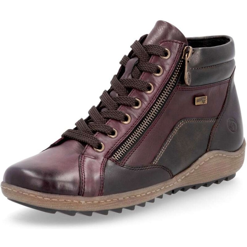 RIEKER Dámska členková obuv REMONTE R1458-35 červená W5 55294091