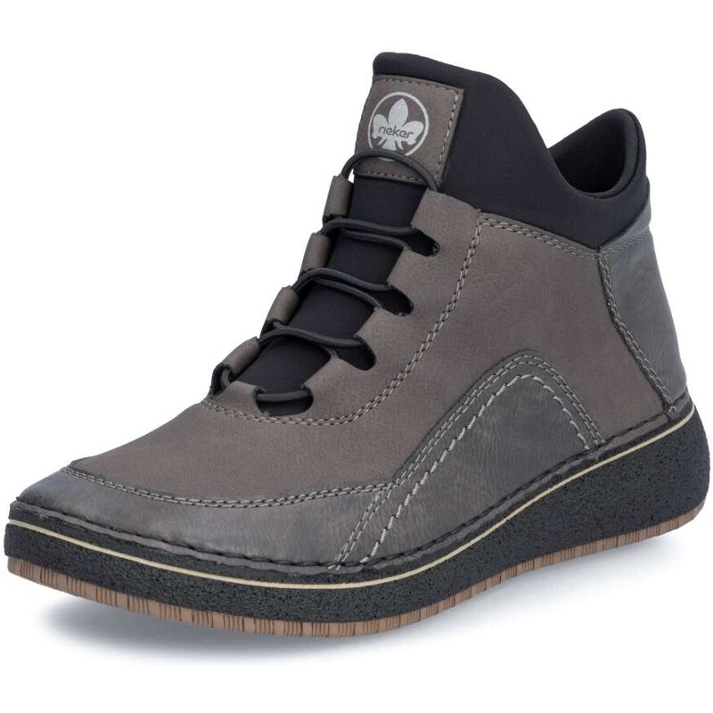 Dámska členková obuv RIEKER 50953-45 sivá W4 55294102