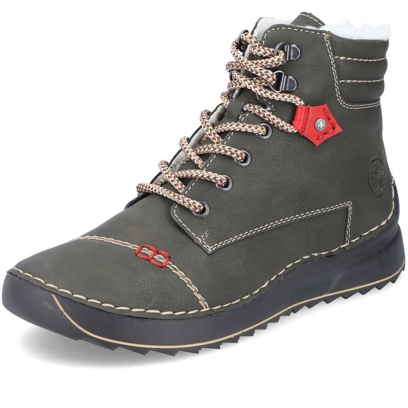 Dámska členková obuv RIEKER 51545-54 zelená W5 64356966