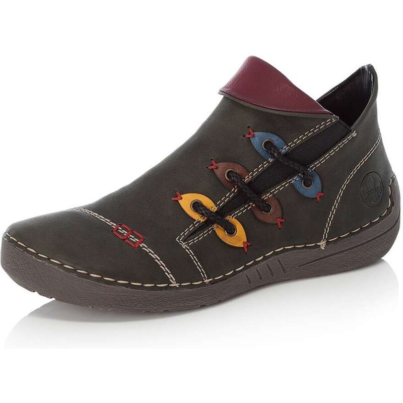 Dámska členková obuv RIEKER 72581-54 zelená W5 19446406